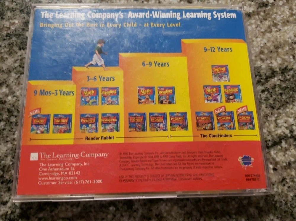 Reader Rabbit Personalized 1st Grade PC/Mac CD-ROM The Learning Company Ages 5-7