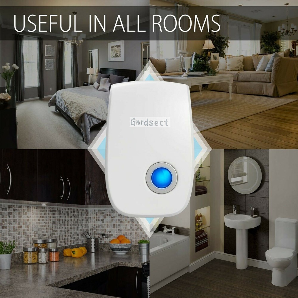 2x Ultrasonic Pest Repeller Electronic Plug In Control Repellent Reject Mice Bug