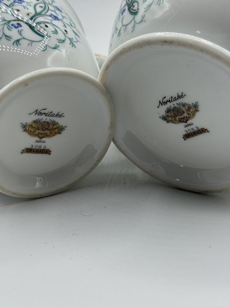 Noritake Granada Creamer And Covered Sugar Set 3063