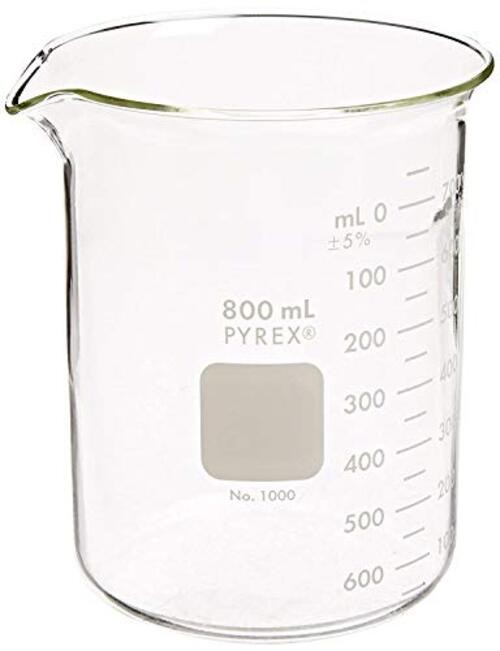 Griffin Low Form 800mL Beaker Graduated 6pk