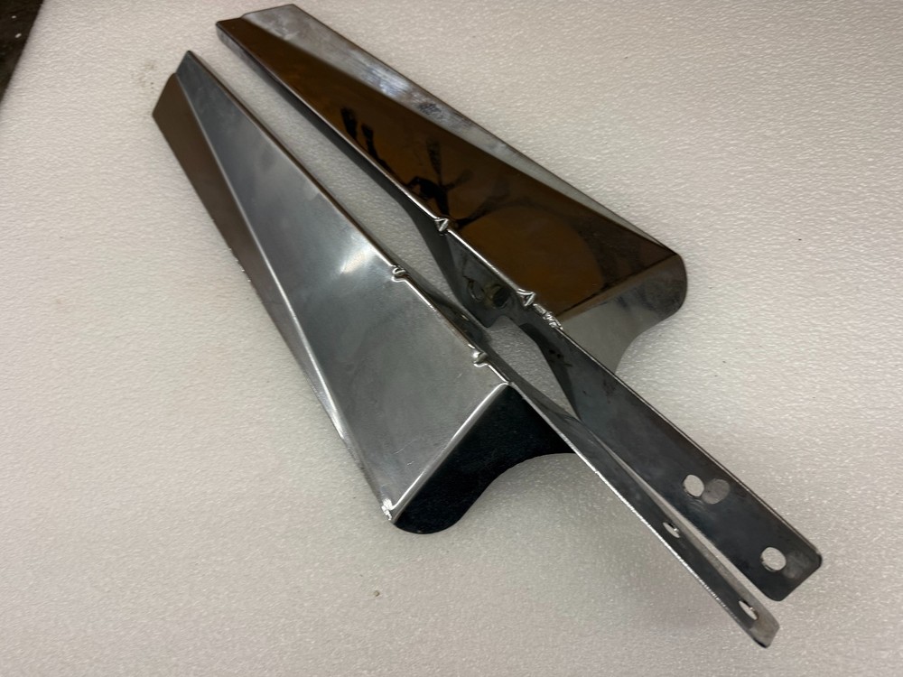 Harley Davidson Softail Front Chrome Fork Guard Covers Pair