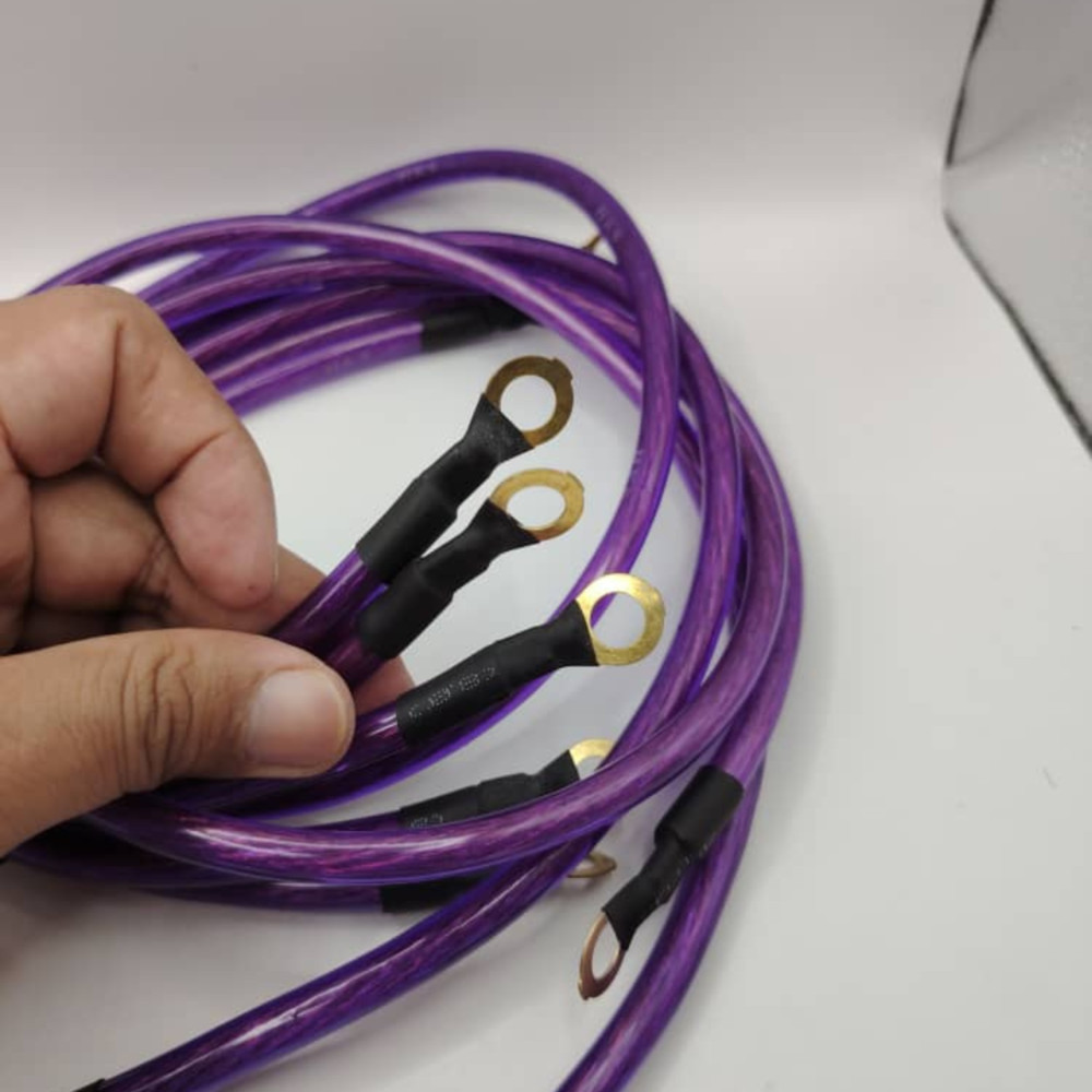 Universal 5 Points HKS Super Earth Cable Wire Grounding Kit Performance Blue