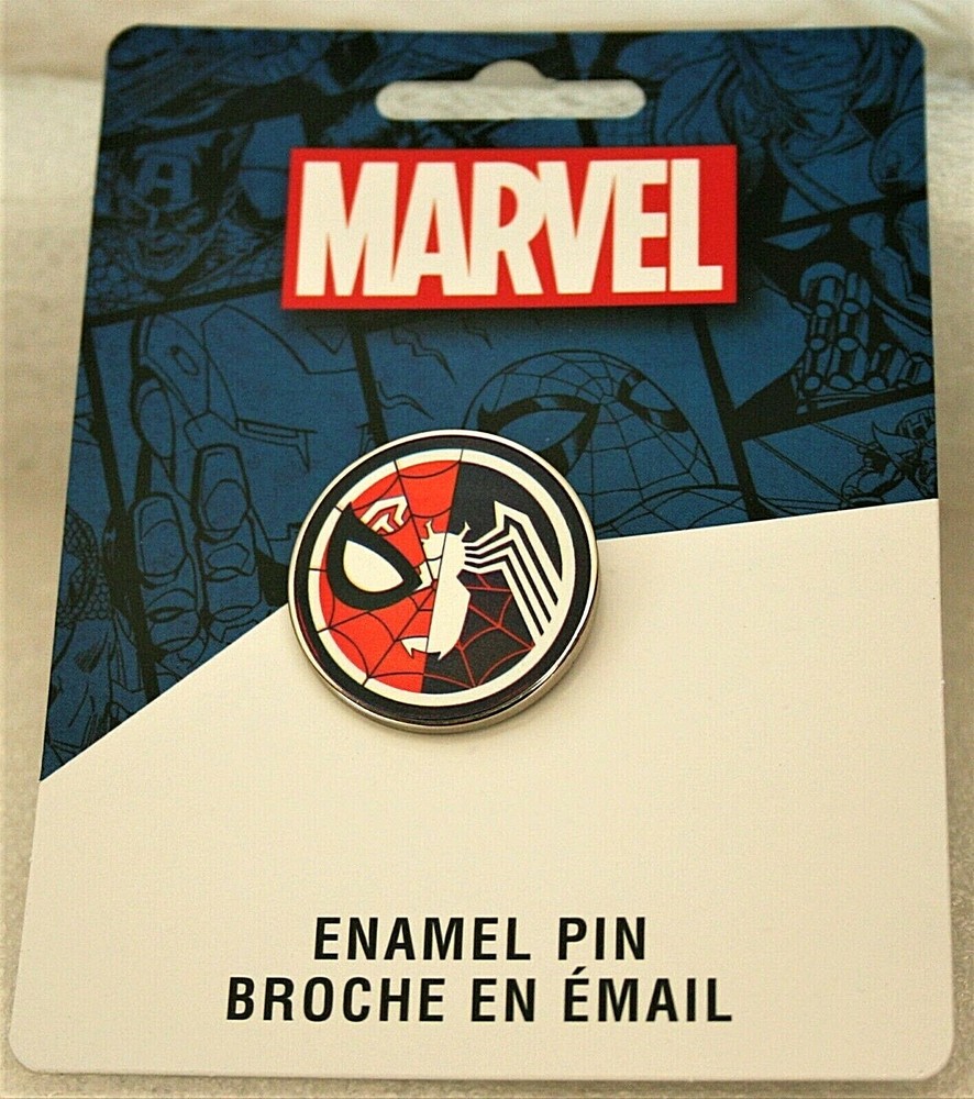 Rare Marvel Spider-Man Enamel Split Logo Pin New MOC