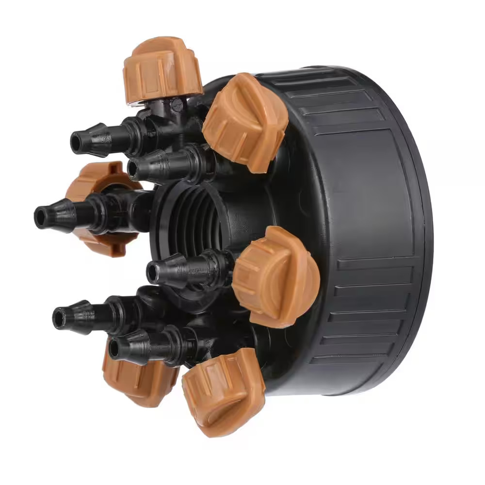 6-Outlet Adjustable Drip Manifold