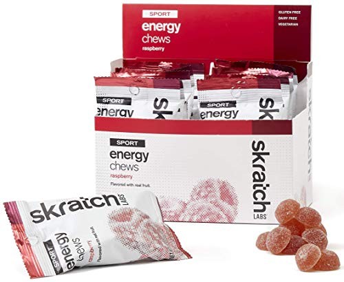 SKRATCH LABS Sport Energy Chews, Raspberry (10 pack)
