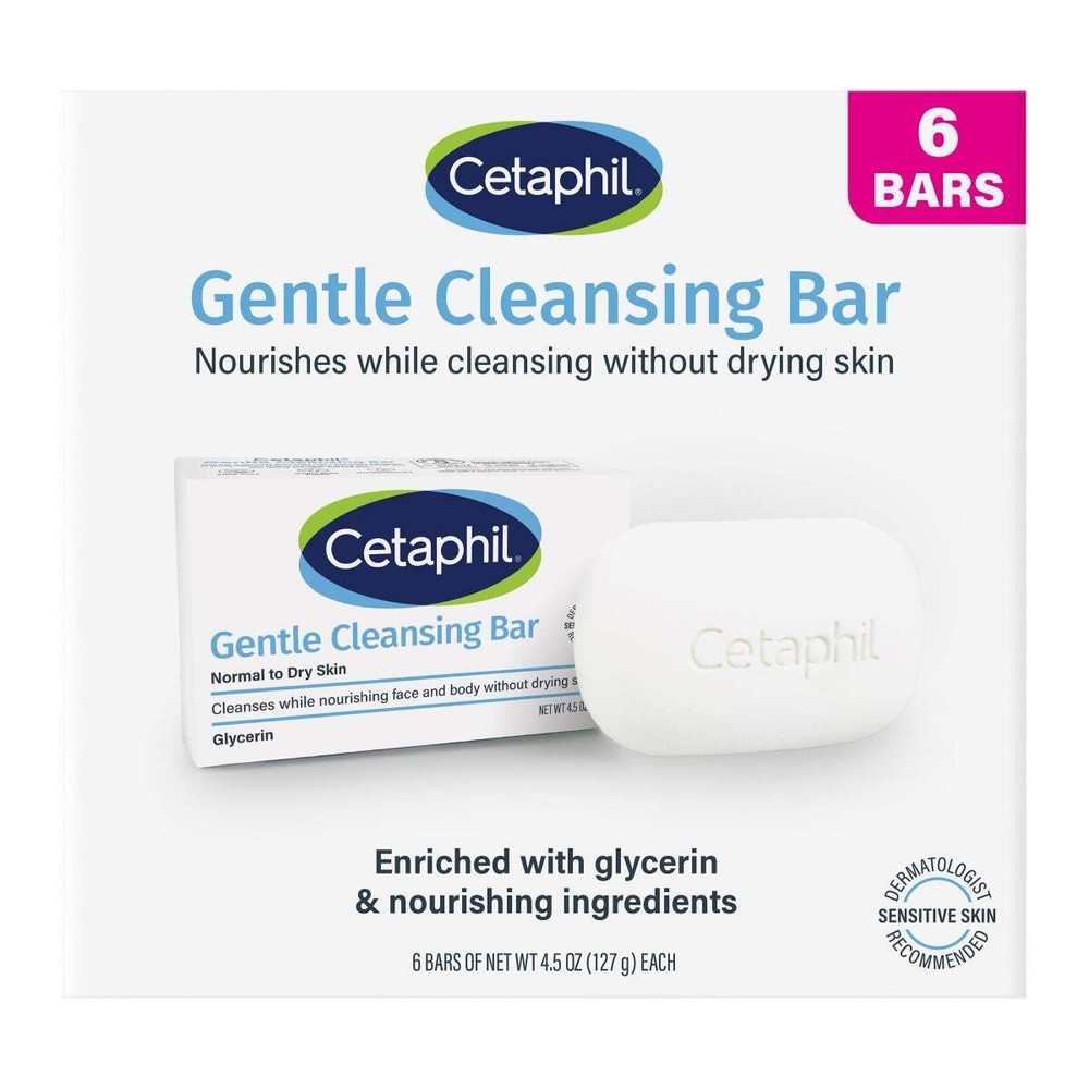 Cetaphil Gentle Cleansing Bar - 4.5oz (6 Pack)