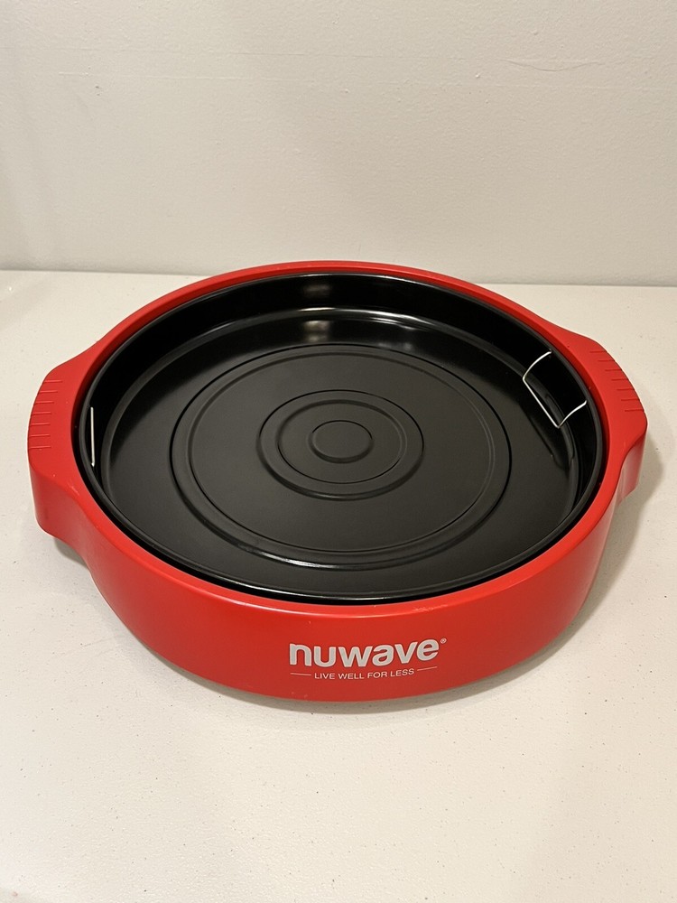 NuWave Infrared Oven Pro Plus 20634 Replacement Part Base Bottom Red + Drip Pan