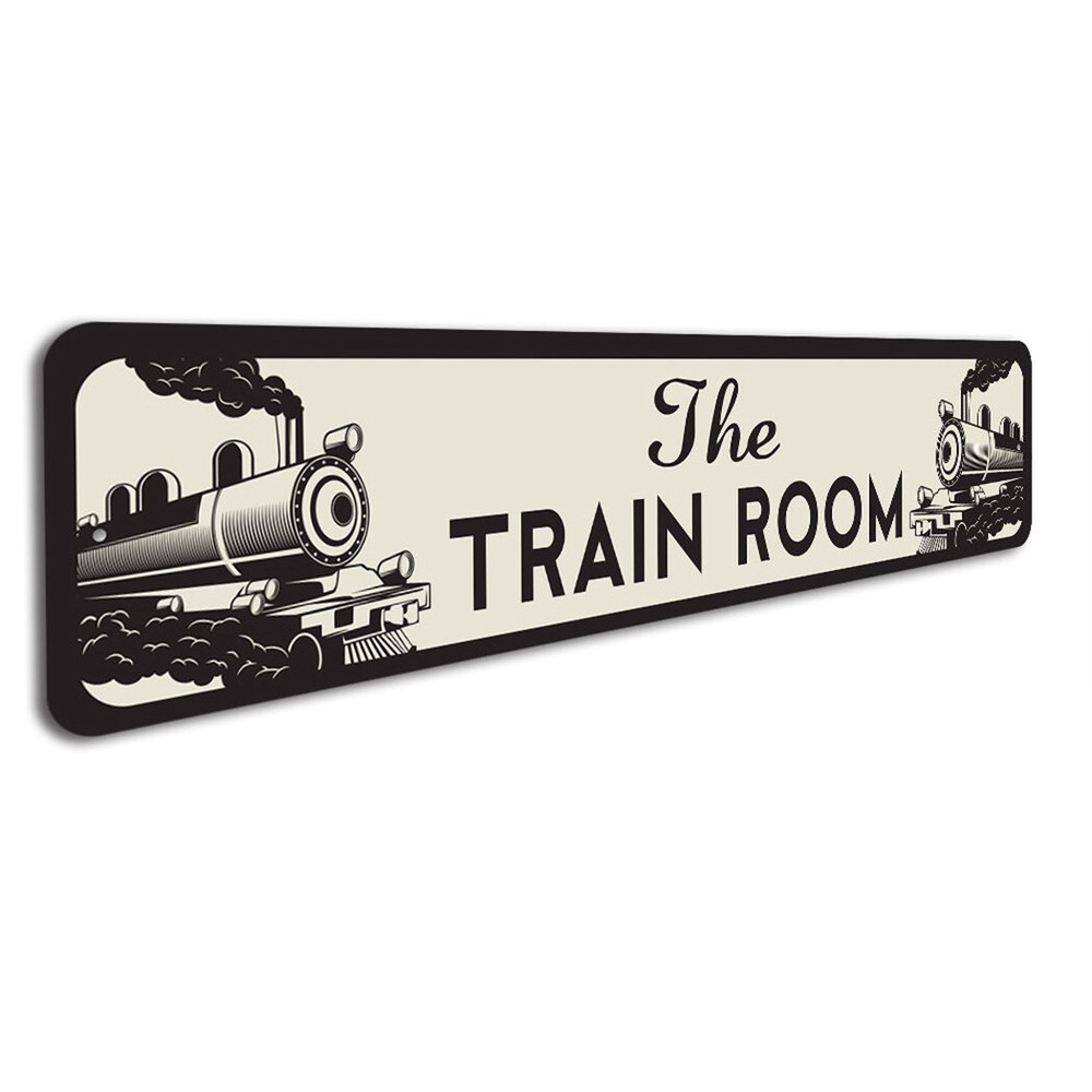 The Train Room Metal Sign
