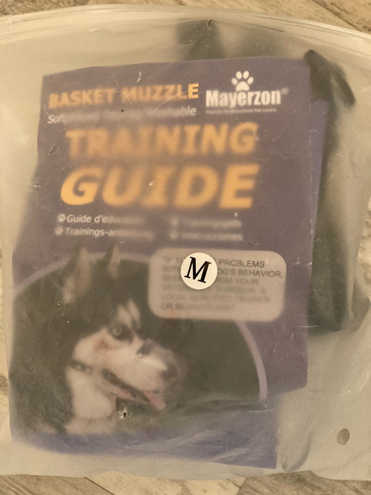 PVC Basket Muzzle for Medium Large Sized Dogs to Prevent Biting...