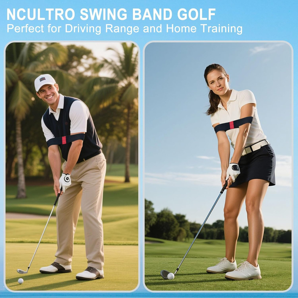 Golf Swing Band, Golf Arm Band Training Aid - Adjustable Golf Connect...