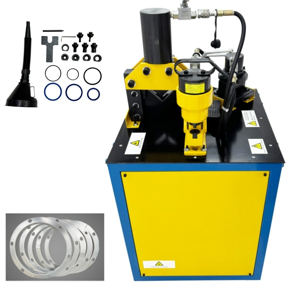 Electric Hydraulic Angle Iron Processing Machine Cutting Punching Chamfering