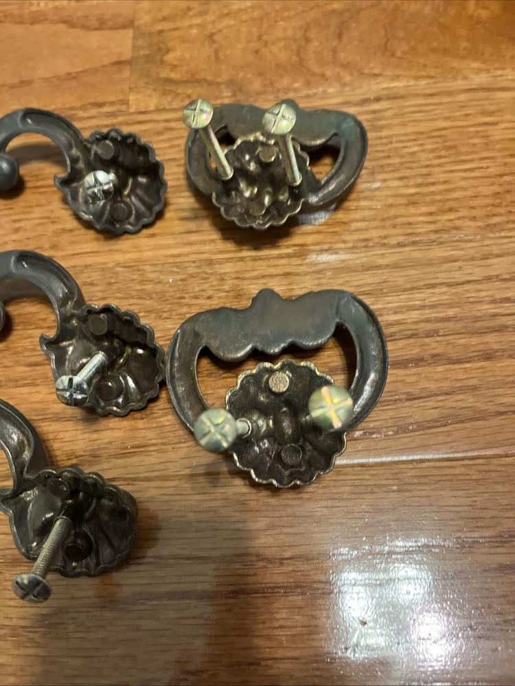 5 ANTIQUE DRESSER DRAWER PULLS