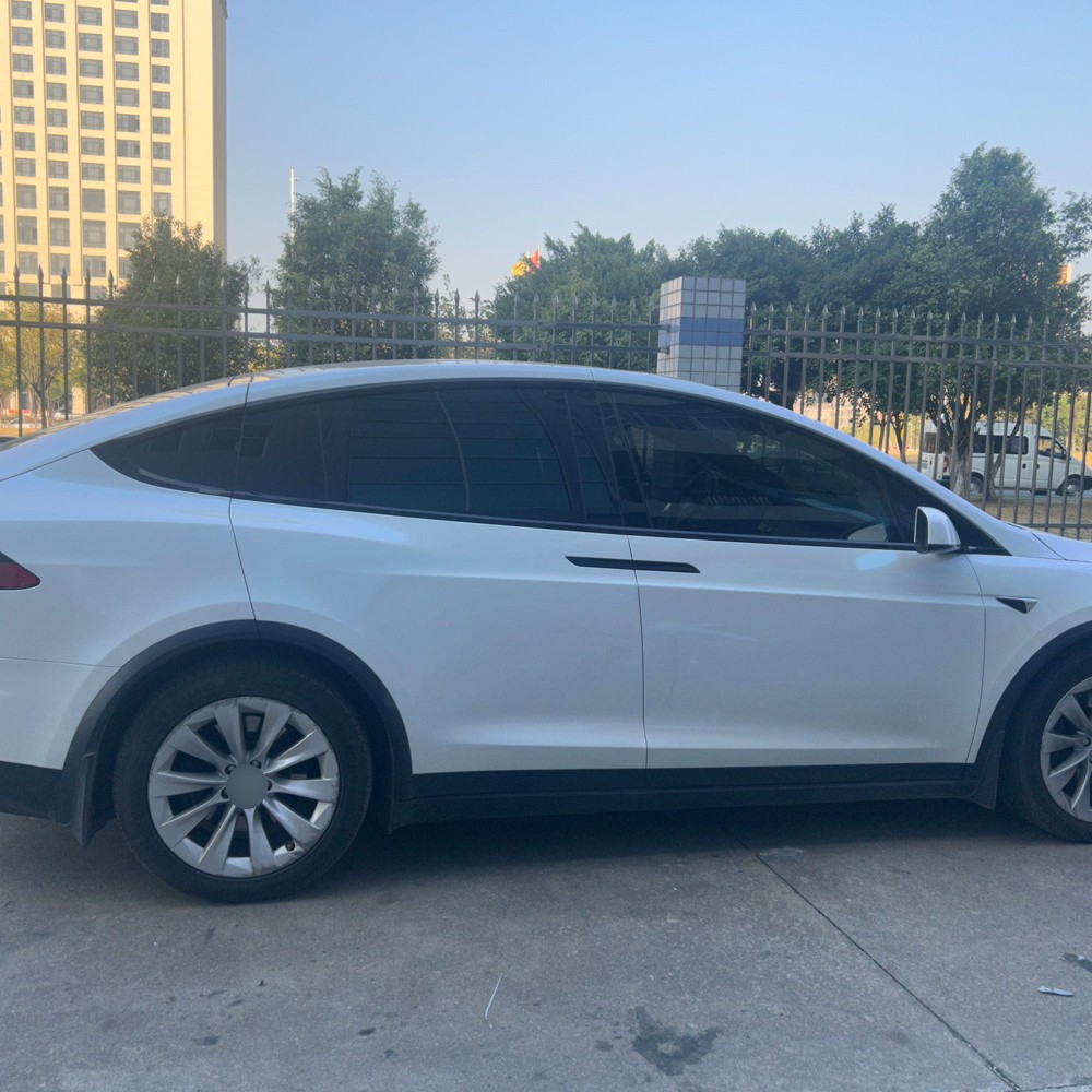 Glossy Black Chrome Delete Window Trims For Tesla Model X 2016-2020