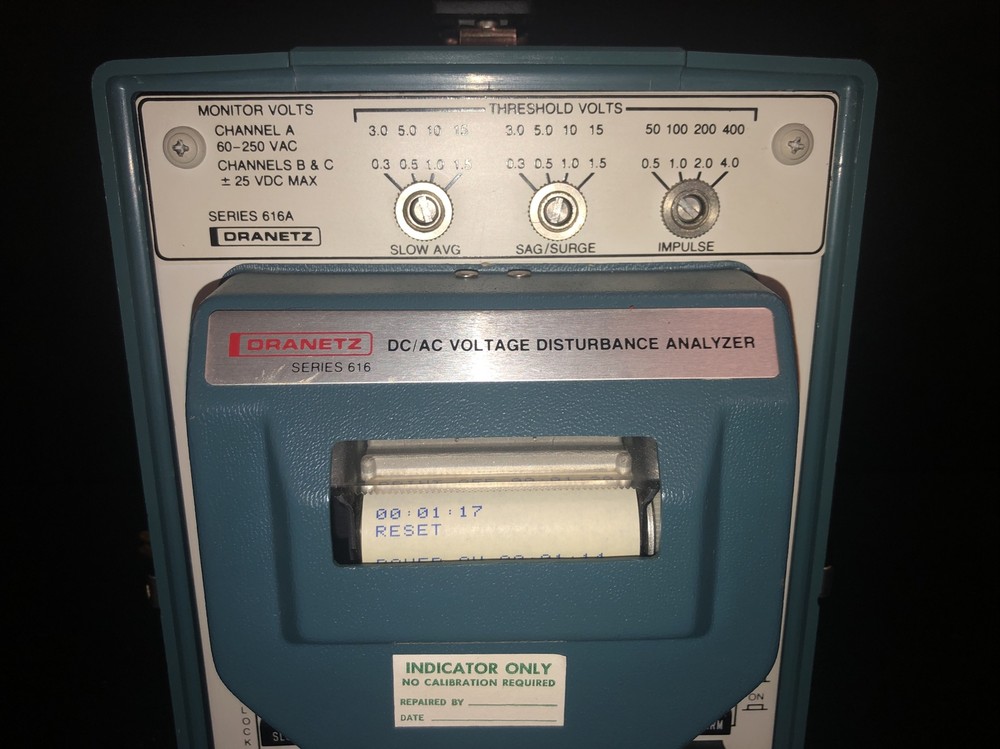 DRANETZ 616 616A Series DC/AC Voltage Disturbance Analyzer