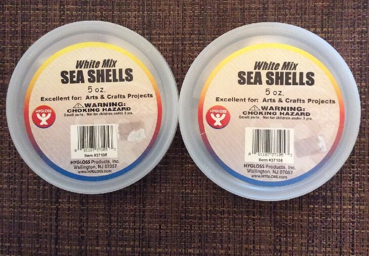 Hygloss White Mix Sea Shells 5 oz. (2 PACKS!!!)