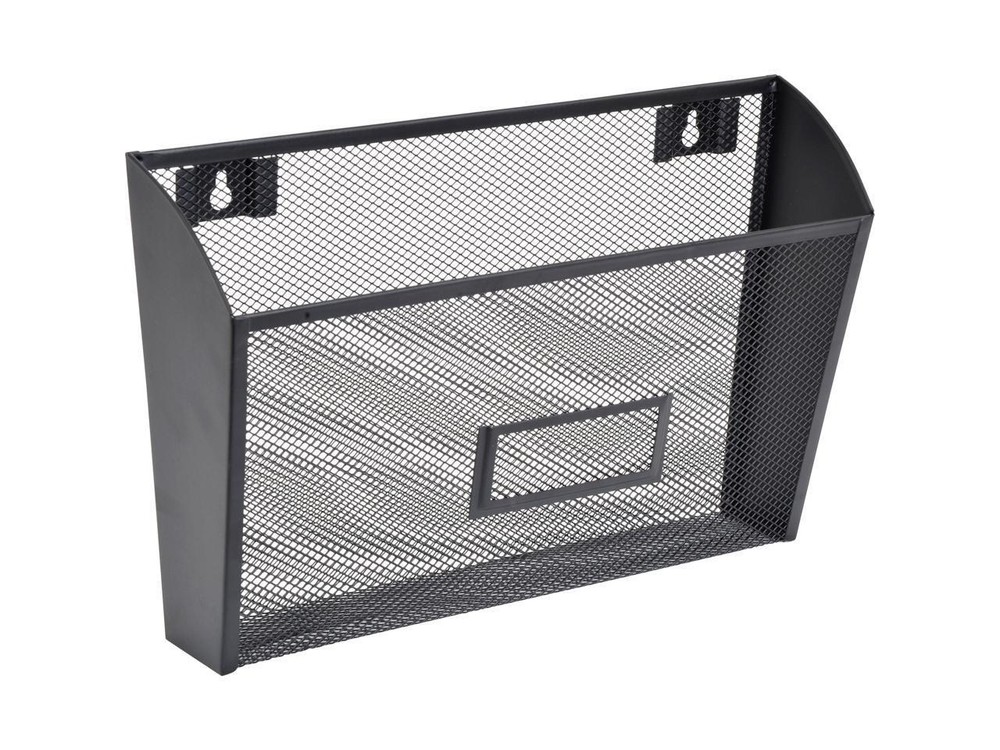 Lorell Black Mesh Wire Wall Pocket