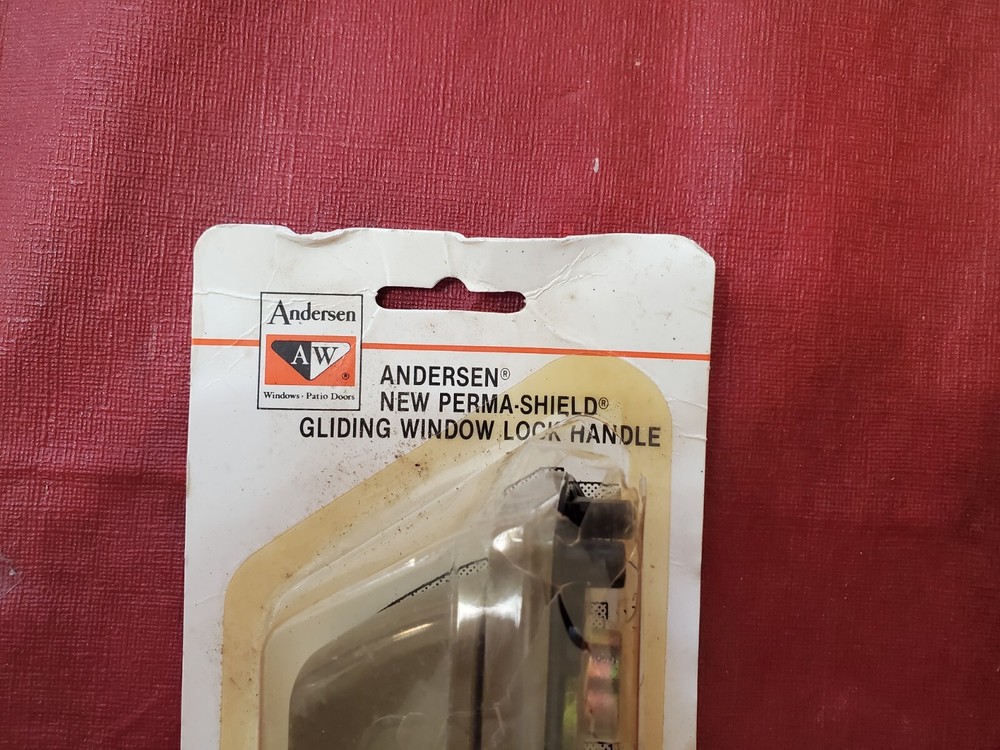 Vintage 1991 Andersen Grey Perma Shield Gliding Window Lock Handle W Hardware