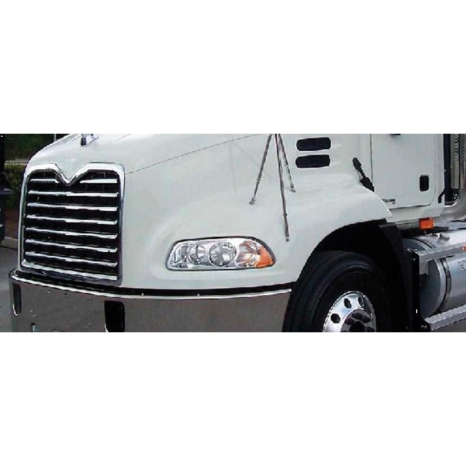 Grille with Bug Screen for 2004-2018 Mack CX , Chrome