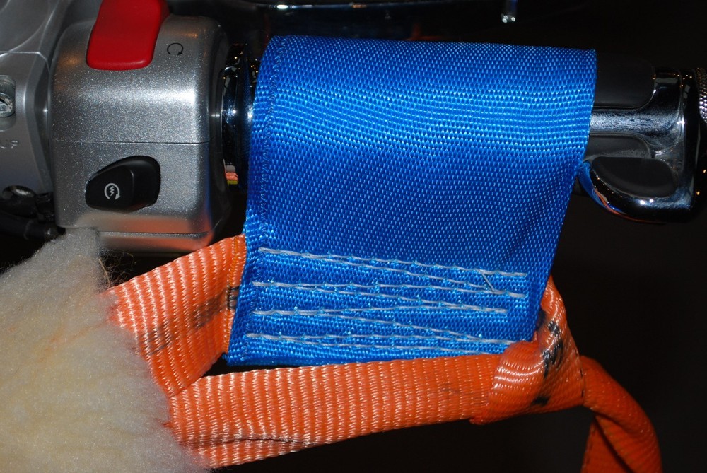 Motorcycle Handlebar Grip Tie Down Assembly Harness Transport Strap USA MADE
