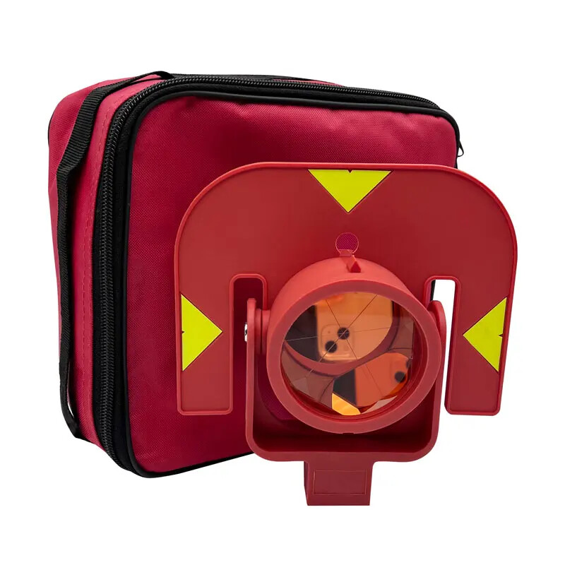 Red Single Prism GPR111 prism For Total Stations Surveying Replace Prisma+Bag