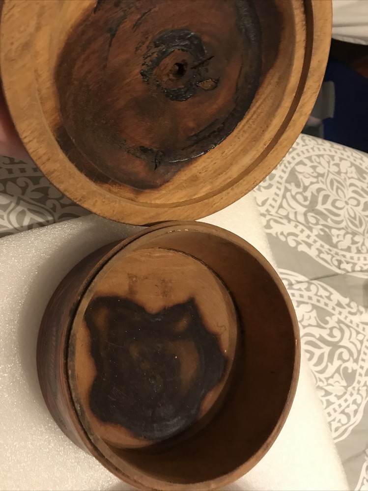 (2) Spice Boxes ~ Middle Eastern ~ Rosewood Painted Lacquered Spice Box