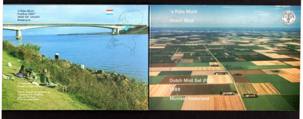 NETHERLANDS 1989 Fleur de Coin Set - 6 Pcs.