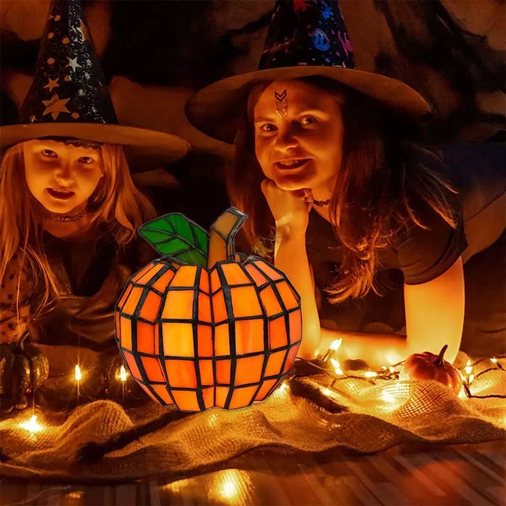 New Pumpkin colored Glass Strong Light Apple Light