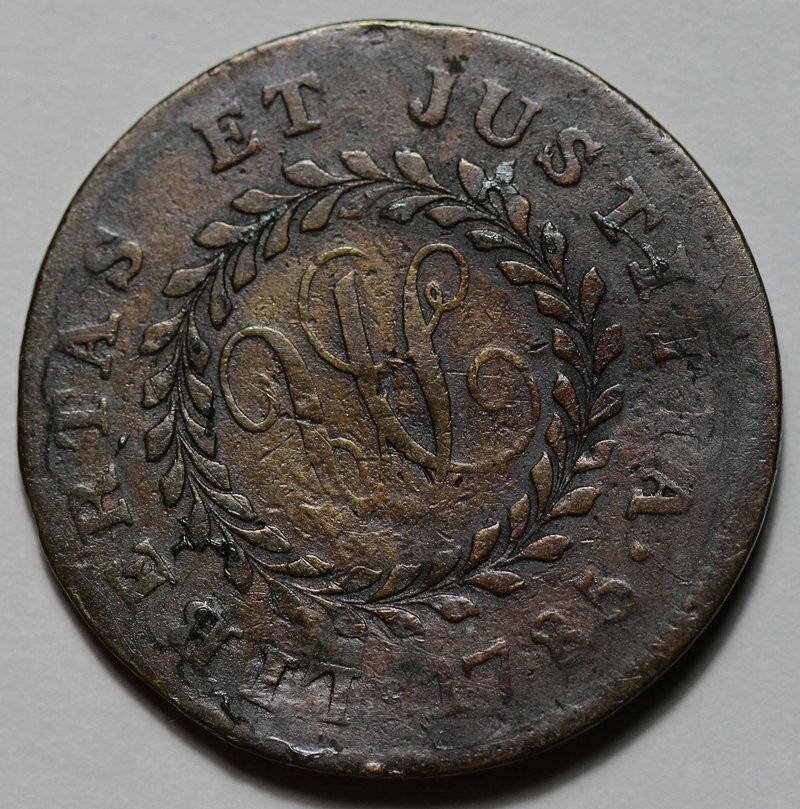 1785 Nova Constellatio, Pointed Rays, Colonial Copper