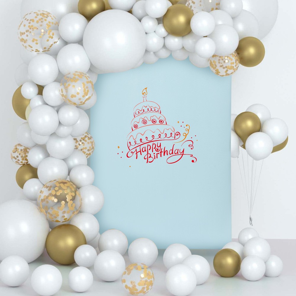 1.5*2m Wedding Backdrop Stand White, Blue Frame for Ceremony Decorations