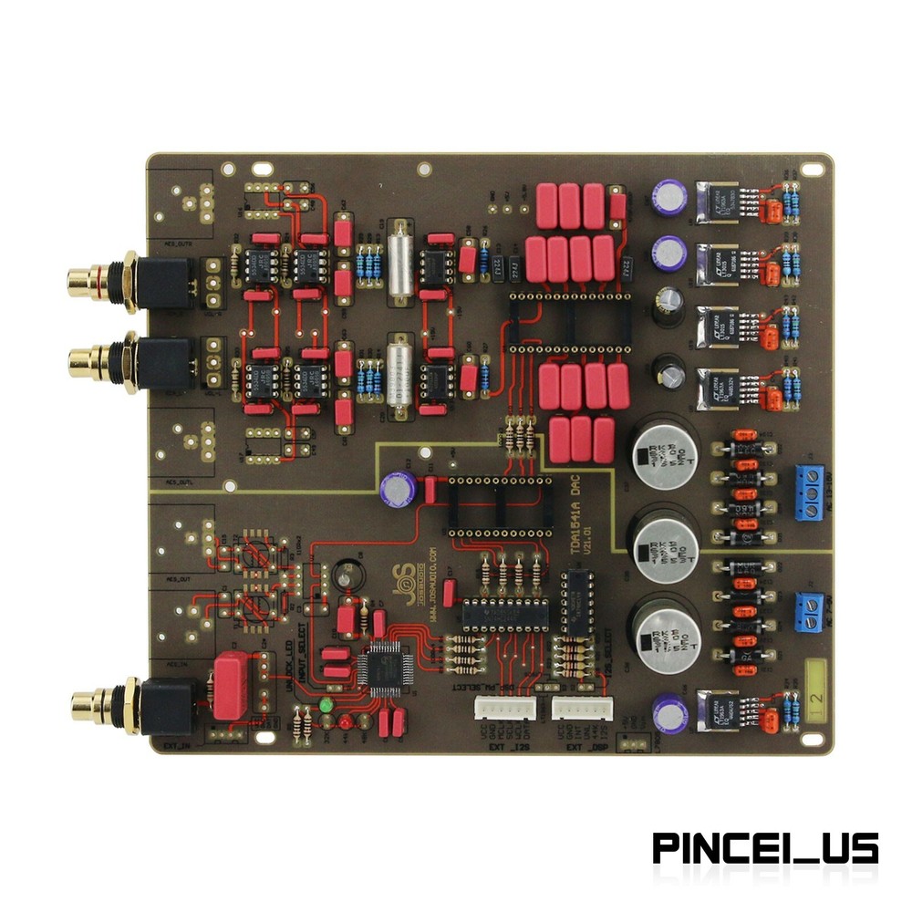 For Philips TDA1541 DAC Decoder Board USB Optic Fiber Bluetooth Expansion Board