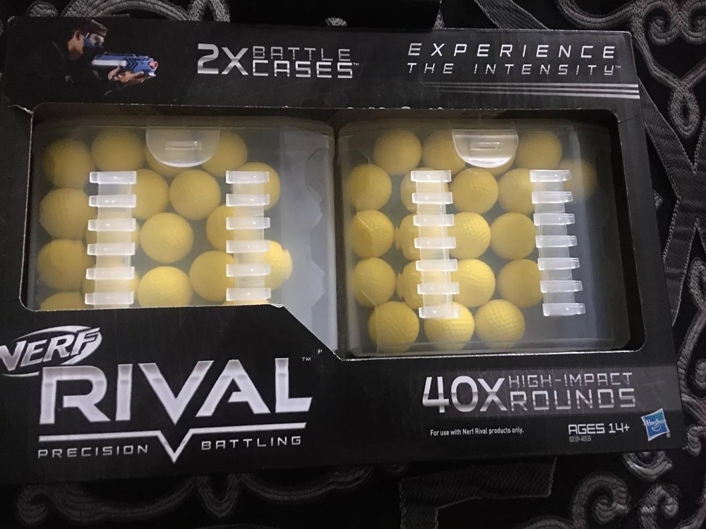Nerf Rival 2 Battle Cases with 40 Extra Rounds