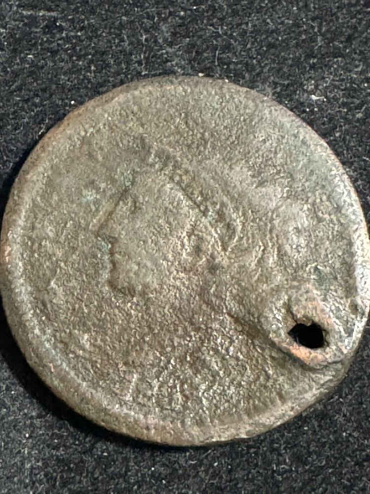 1838 Large Cent, Coronet Head, Damaged, 99c shipping