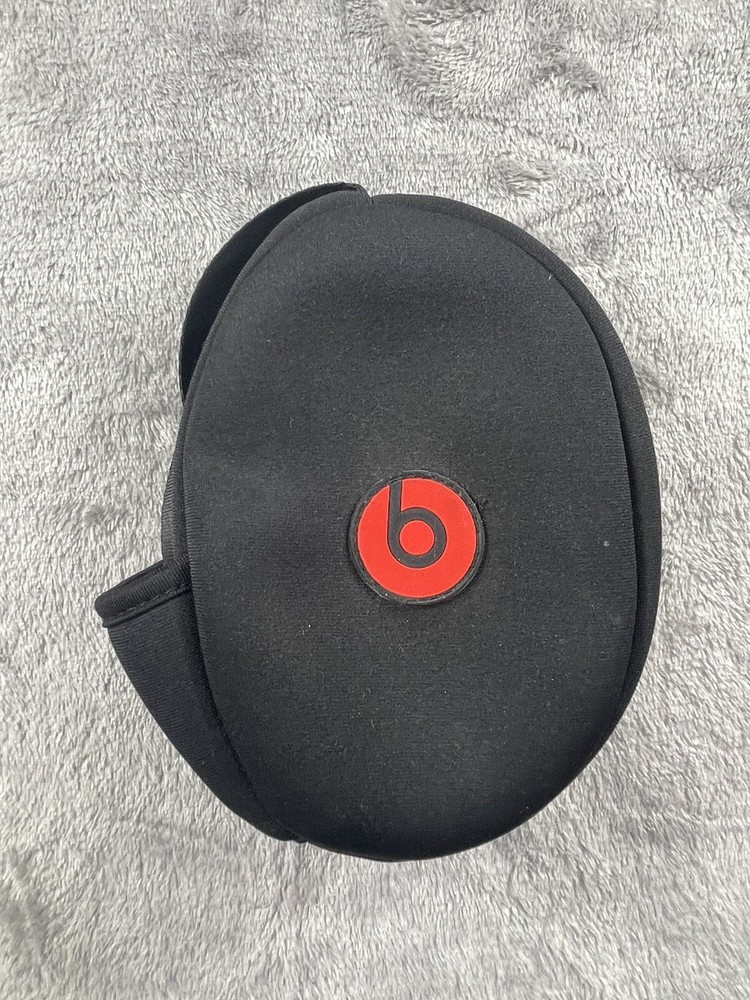 Beats Headphone Soft Case Only Black Zipper Pocket Preowned