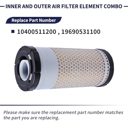 10400511200 Air Filter Maintenance Filter Kit Inner and Outer Air Filter
