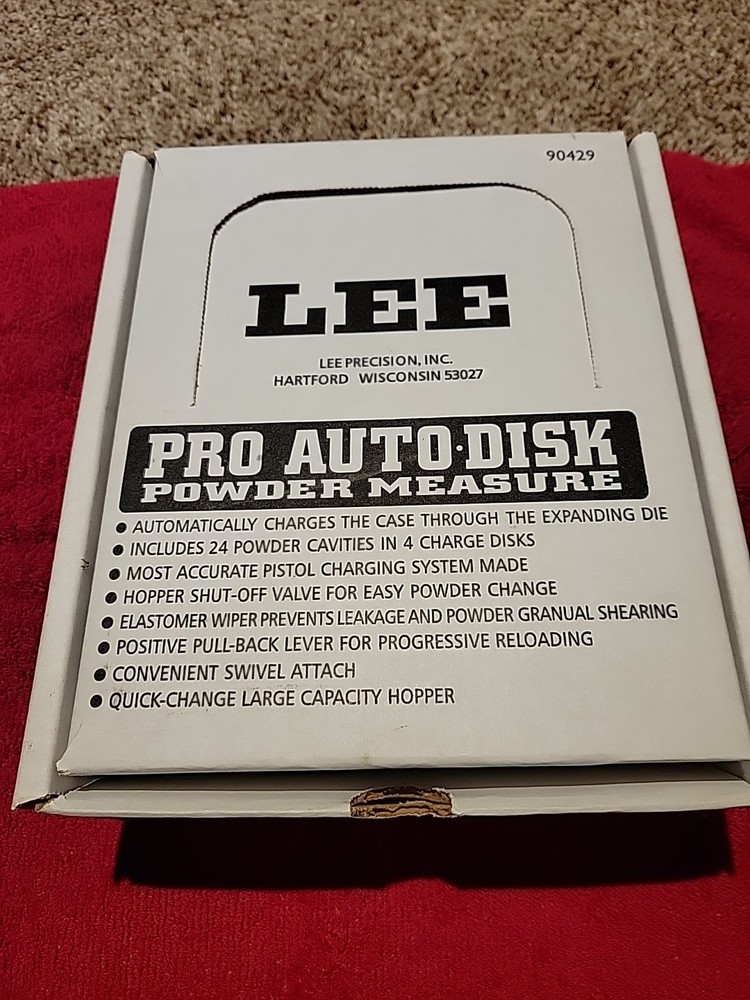 New Lee Pro Auto Disk Reloading Powder Measure Kit Reload Ammo