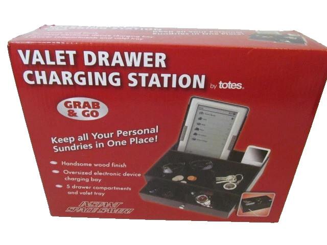 Totes Valet Drawer Charging Station