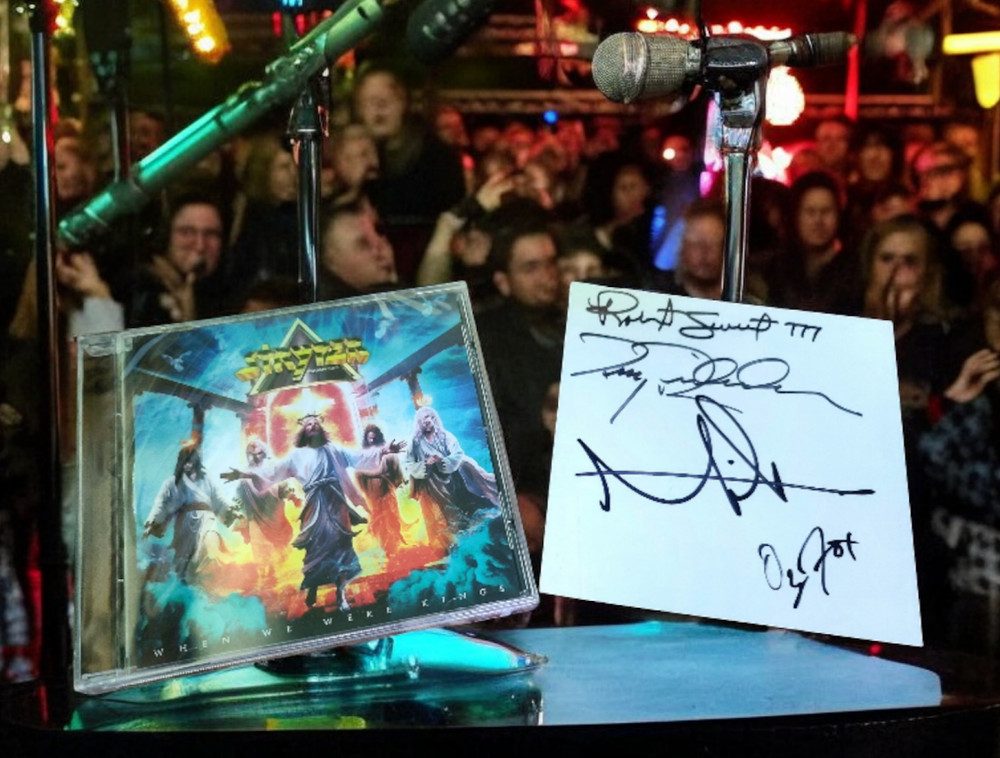 STRYPER: Group Signed Autographed When We Were Kings insert w/CD