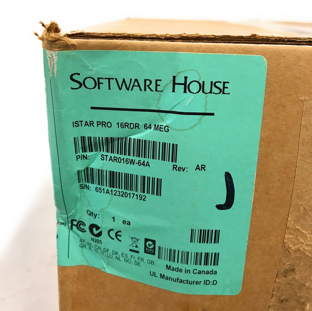 NEW Software House iSTAR Pro STAR016W-64A Access Control Panel Controller