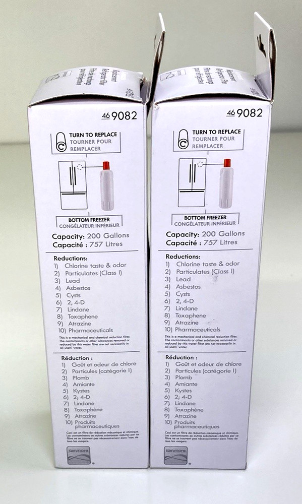 2- New, 9082 Replacement Refrigerator Filter Kenmore 46-9082,46-9903, Free Ship