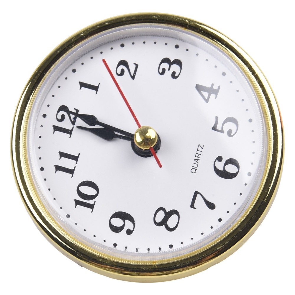 Quartz Clock Inserts Replacement 65MM Gold Arabic Numbers Clock Movement