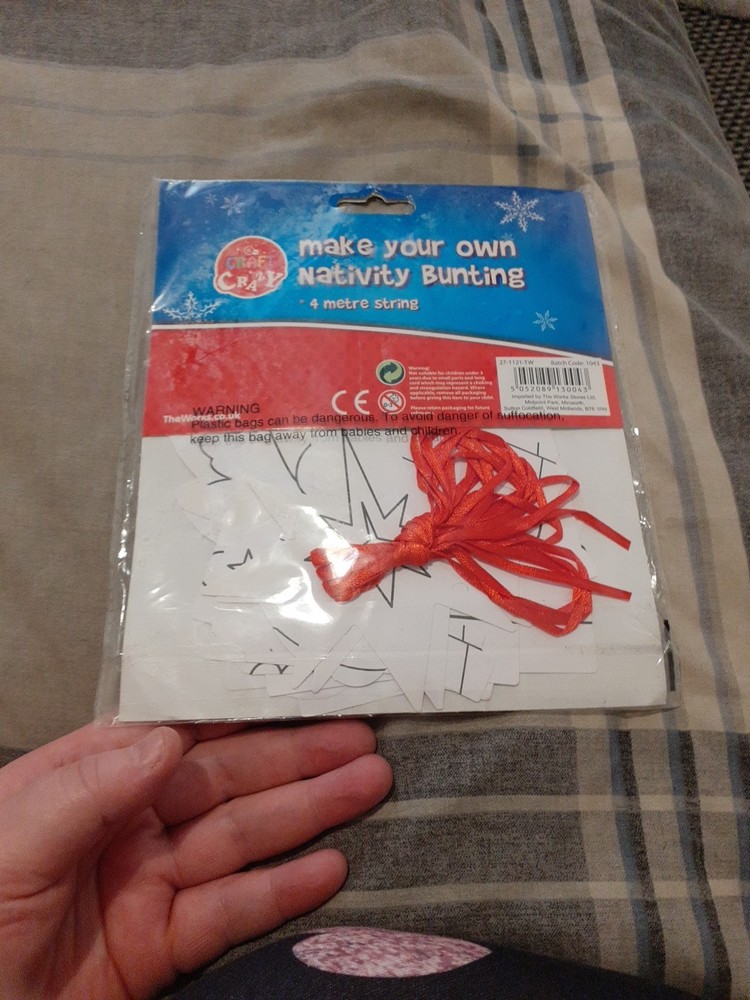 Make Your Own Nativity Bunting BNWT