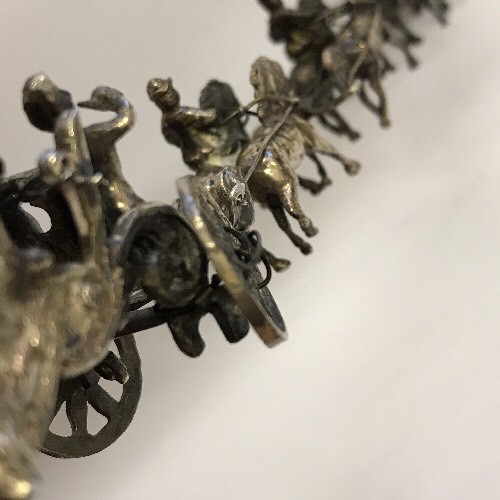 Fine Antique Solid Silver Miniature 1902 Coronation State Coach Salt 18cm