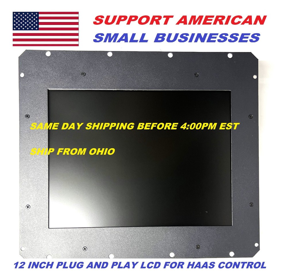 12.1" HAAS HL-1 HL-2 SL-20 SL-30 PART# 93-5222A DIRECT REPLACEMENT LCD MONITOR