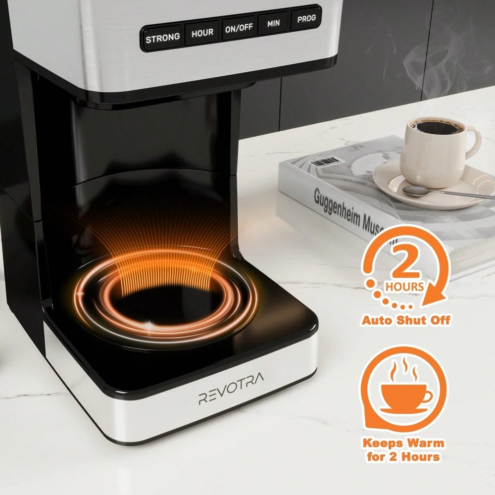 Programmable Drip Coffee Maker 12 Cup 24H Timer Auto Shut-Off Pause Serve NEW