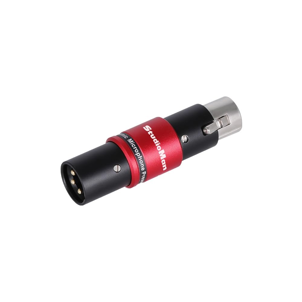 Dynamic XLR Microphone Preamp with 29dB Gain, LowNoise Boost, 48V Phantom Power