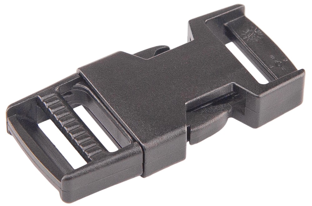 10 - 1 Inch Economy Flat Side Release Plastic Buckles