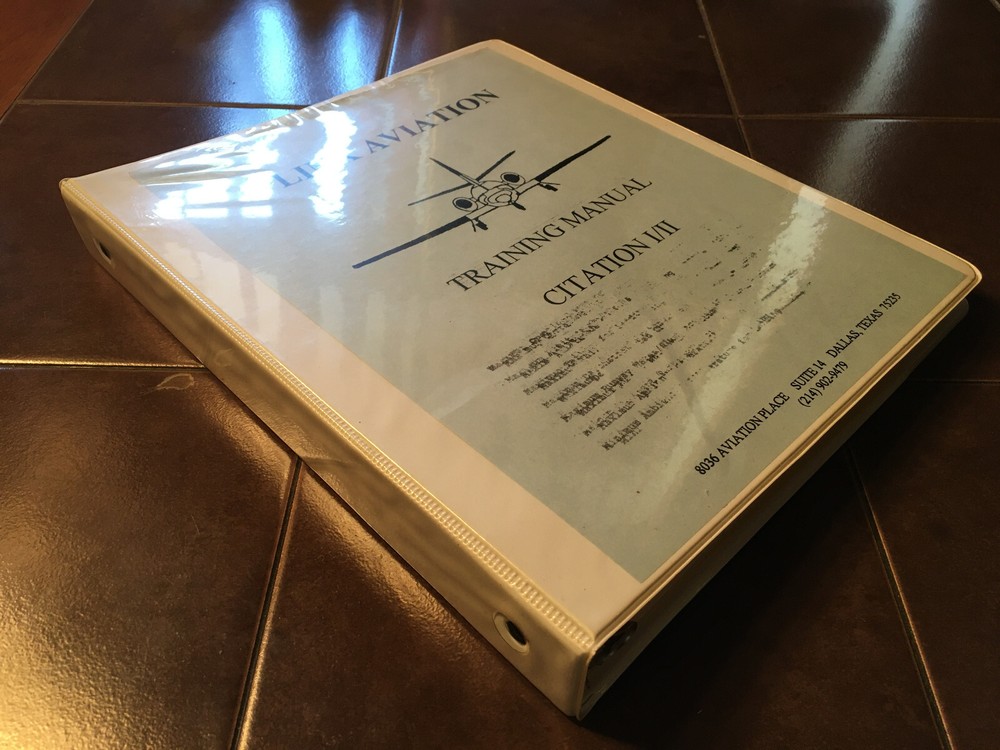 Citation I and Citation II Pilot Training Manual