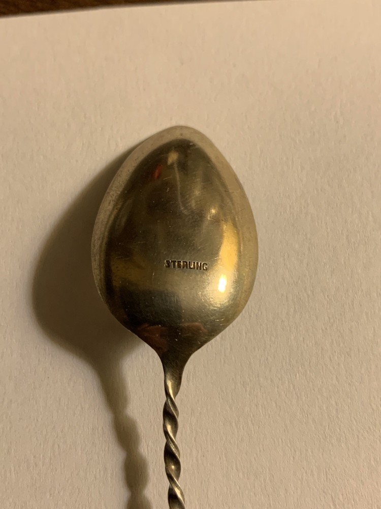 Vintage Historical Sterling Silver Spoon
