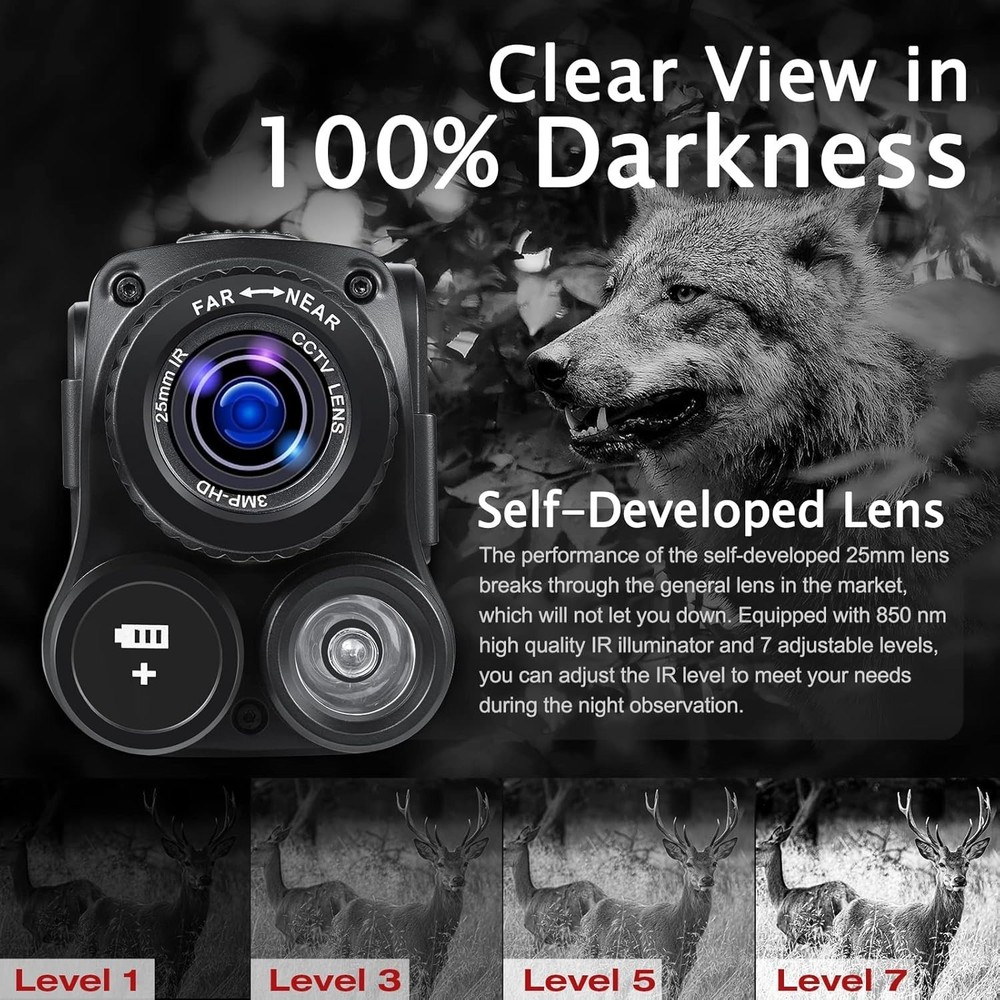 Outdoor Adventure Night Vision Goggles, 984ft Range