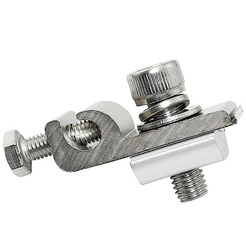 TAODAN Ground Lug Cable Clamp 4PCS Solar Panel Bolt-On Coupling Earthing